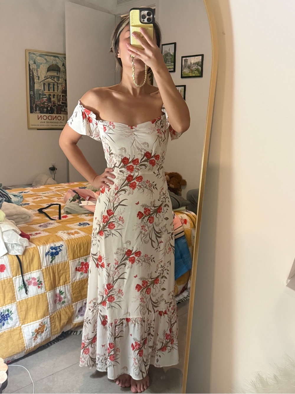 Reformation butterfly midi dress - beauty